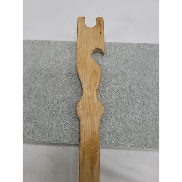 Vintage 1978 Push & Pull Handy Kitchen Oven Tool Solid Wood Advertising - Picture 7 of 9